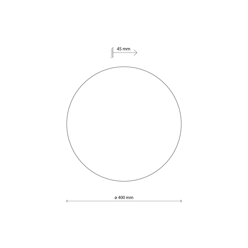 Wandlamp LUNA 4xG9/8W/230V diameter 40 cm zwart