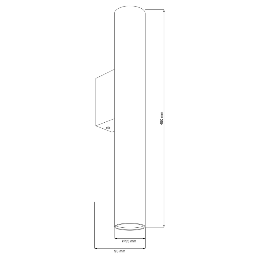 Wandlamp LUNGOMARE 2xGU10/10W/230V mat chroom