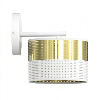 Wandlamp LUX 1xE27/15W/230V wit/goud