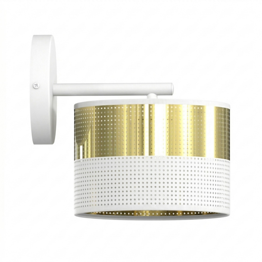 Wandlamp LUX 1xE27/15W/230V wit/goud