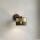 Wandlamp LUX 1xE27/15W/230V zwart/goud