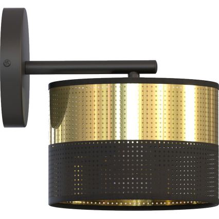 Wandlamp LUX 1xE27/15W/230V zwart/goud