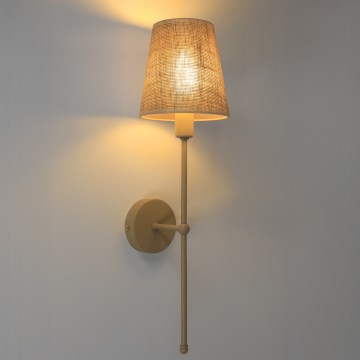 Wandlamp MADELA 1xE14/40W/230V jute/beige