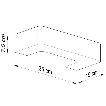 Wandlamp MAGNET 1xE27/60W/230V wit