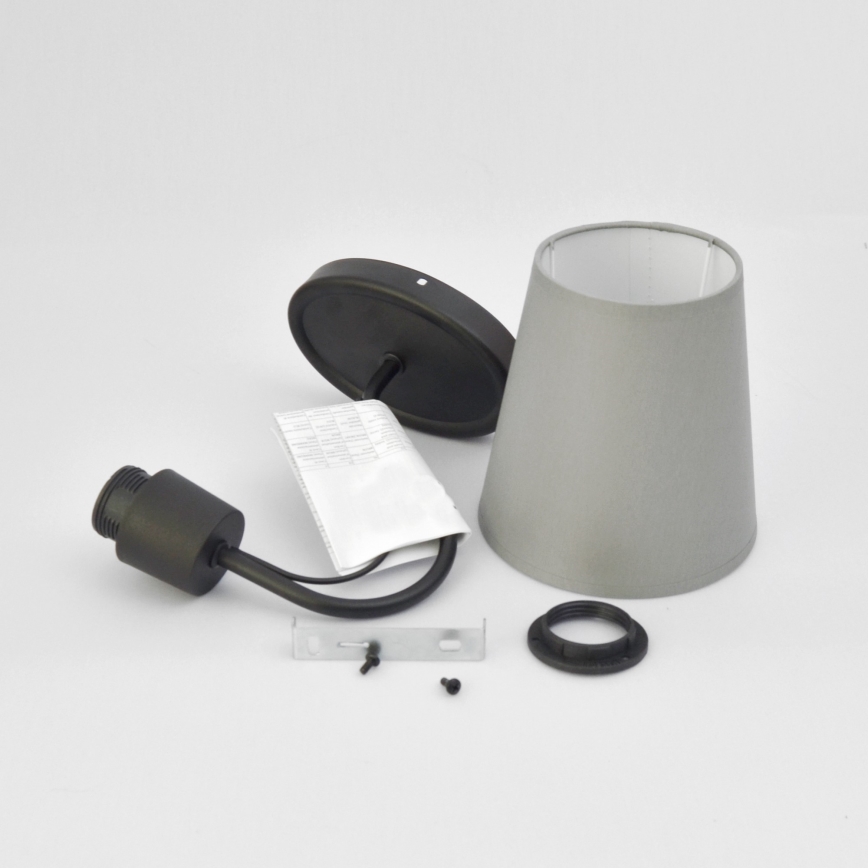 Wandlamp MALBO 1xE27/15W/230V grijs/zwart