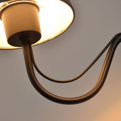 Wandlamp MALBO 2xE27/15W/230V grijs/zwart