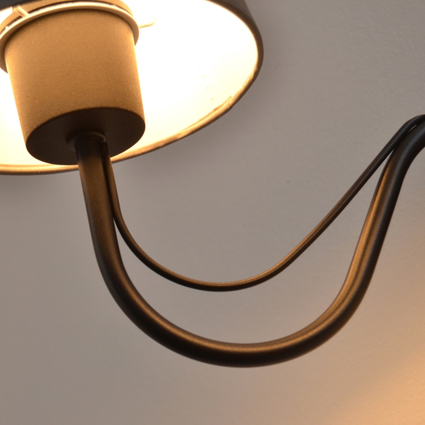 Wandlamp MALBO 2xE27/15W/230V grijs/zwart