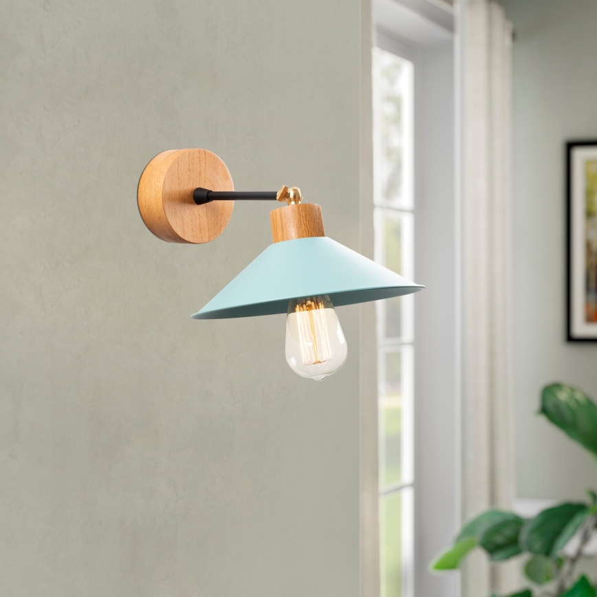 Wandlamp MANAVGAT 1xE27/40W/230V bruin/blauw