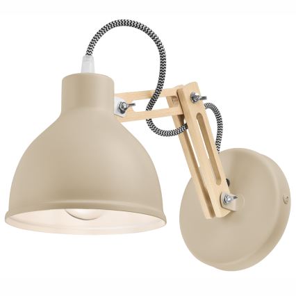 Wandlamp MARCELLO 1xE27/15W/230V beige