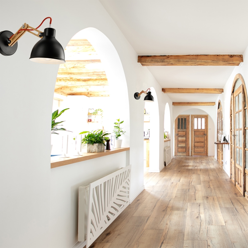Wandlamp MARCELLO 1xE27/60W/230V beuken