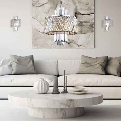 Wandlamp MARGOT 2xE14/40W/230V mat chroom