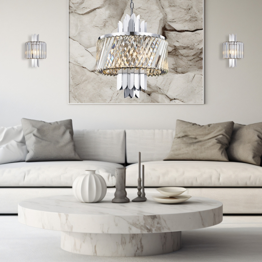 Wandlamp MARGOT 2xE14/40W/230V mat chroom
