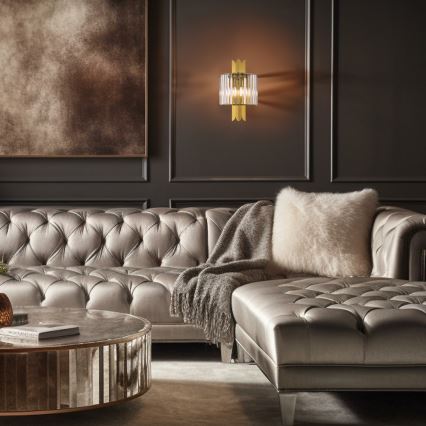 Wandlamp MARGOT 2xE14/40W/230V, goud