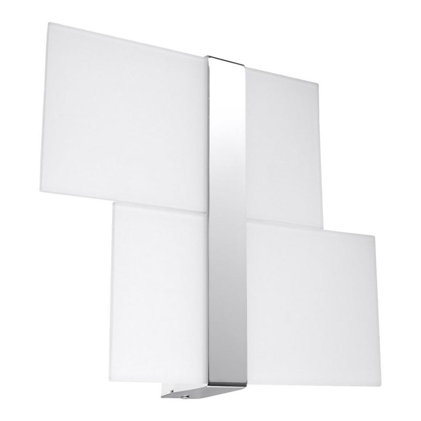 Wandlamp MASSIMO 2xG9/40W/230V wit/glanzend chroom