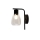 Wandlamp MOLDO 1xE27/40W/230V zwart/doorzichtig