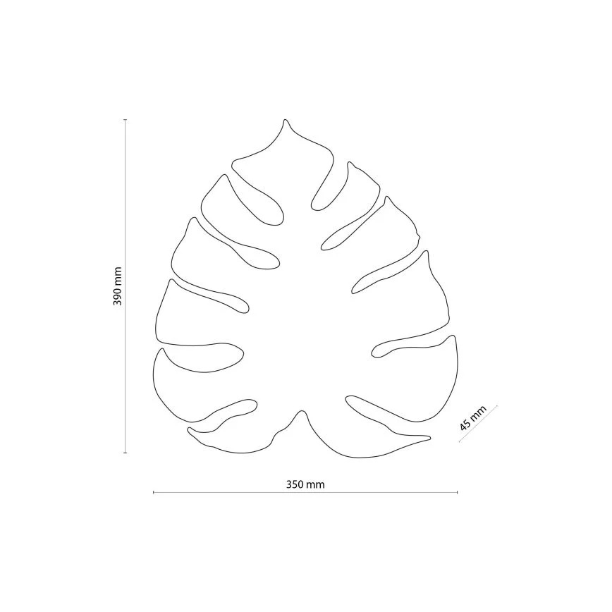 Wandlamp MONSTERA 3xG9/6W/230V zwart