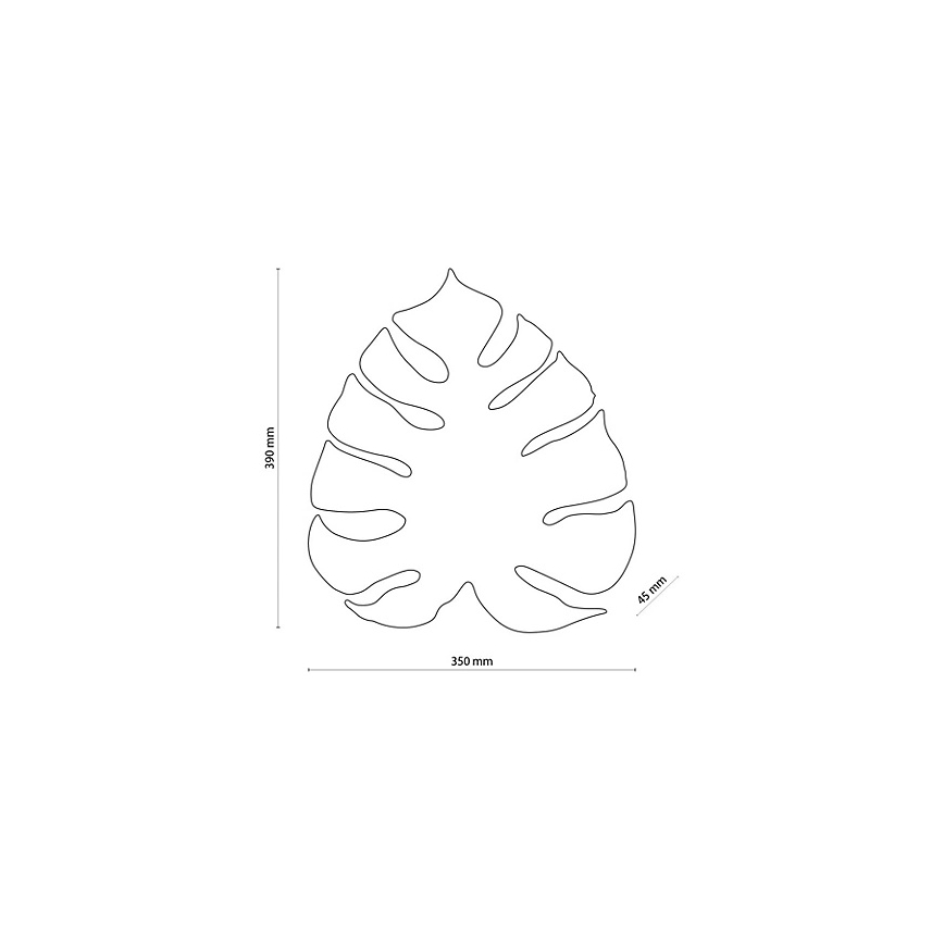 Wandlamp MONSTERA 4xG9/6W/230V goud