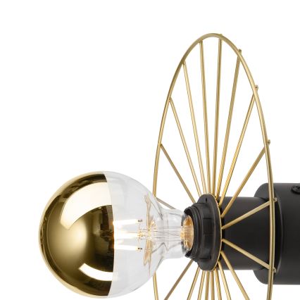 Wandlamp MONTANA 1xE27/15W/230V diameter 30 cm goud