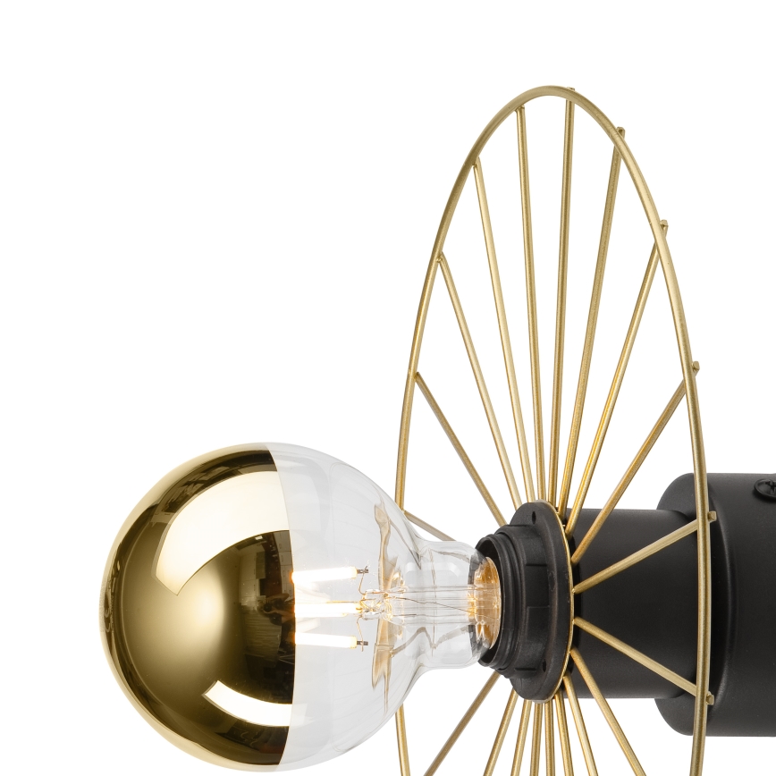 Wandlamp MONTANA 1xE27/15W/230V diameter 30 cm goud