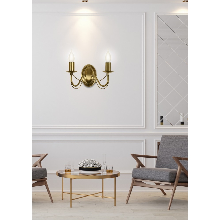 Wandlamp MUZA 2xE14/40W/230V