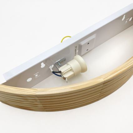 Wandlamp NATURAL MODERN 1xE27/15W/230V van grenen