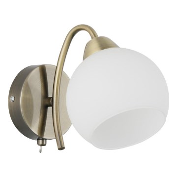 Wandlamp NESTOR 1xE27/40W/230V messing