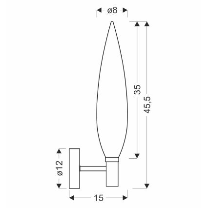 Wandlamp NORDIC 1xG9/5W/230V zwart/goud