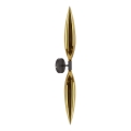 Wandlamp NORDIC 2x G9/5 W/230 V zwart/goud