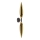 Wandlamp NORDIC 2x G9/5 W/230 V zwart/goud