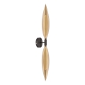 Wandlamp NORDIC 2xG9/5W/230V zwart/rookbeige