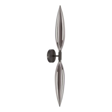 Wandlamp NORDIC 2xG9/5W/230V zwart/rookgrijs