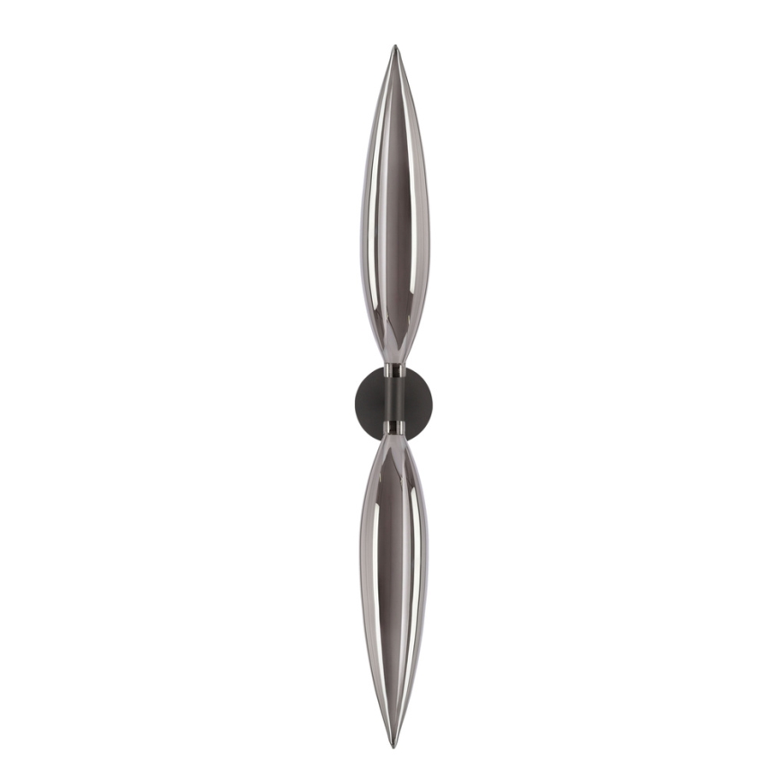 Wandlamp NORDIC 2xG9/5W/230V zwart/rookgrijs