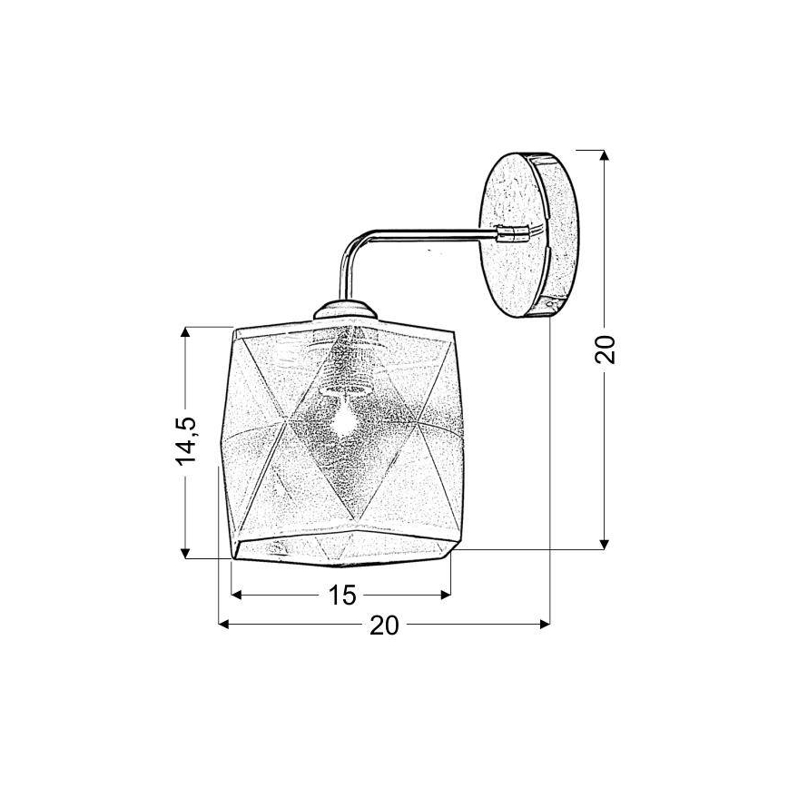Wandlamp NOSJA 1xE27/40W/230V