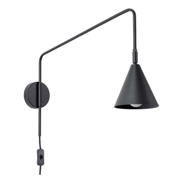 Wandlamp NOX 1xE14/10W/230V zwart