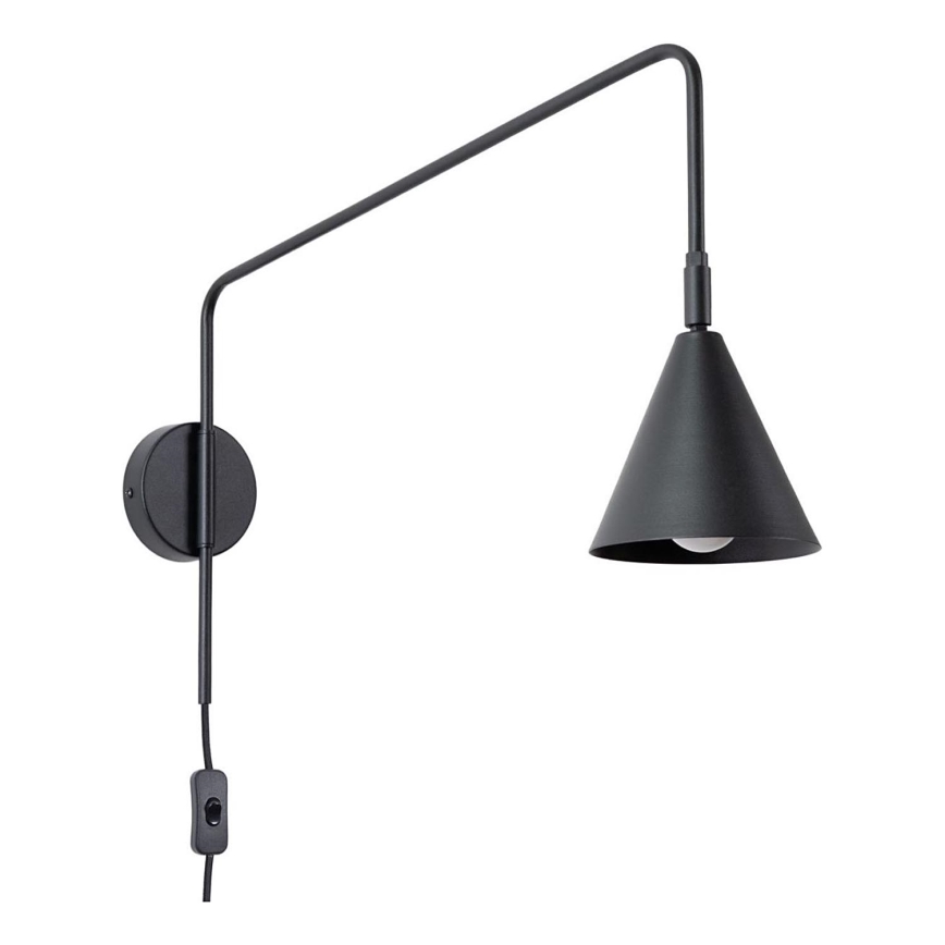 Wandlamp NOX 1xE14/10W/230V zwart
