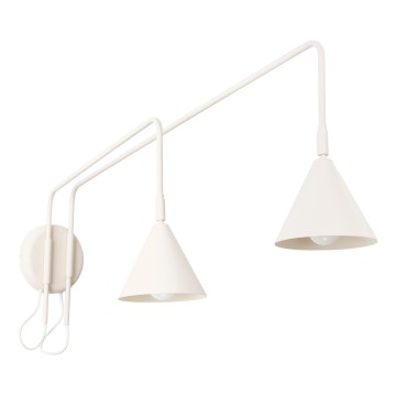Wandlamp NOX 2xE14/10W/230V crèmekleurig