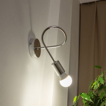 Wandlamp OXFORD 1xE27/15W/230V glanzend chroom