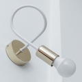 Wandlamp OXFORD 1xE27/15W/230V goud/wit