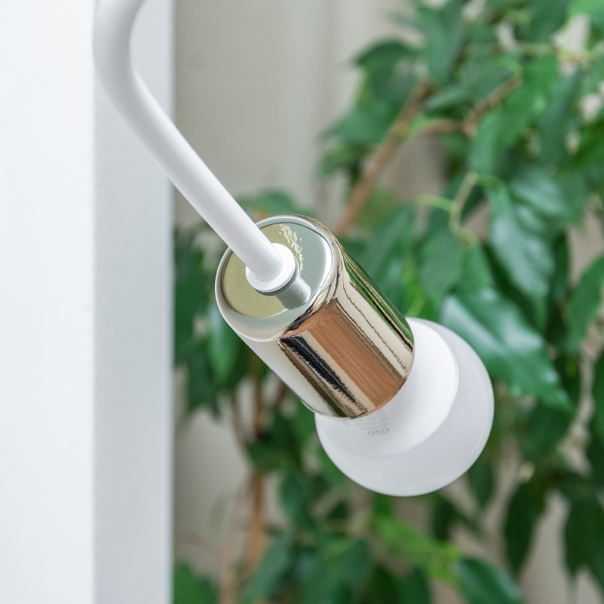 Wandlamp OXFORD 1xE27/15W/230V goud/wit