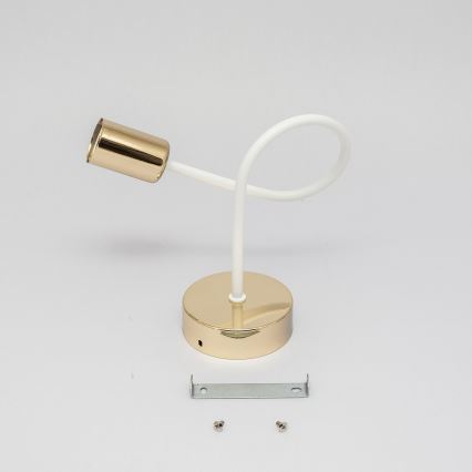 Wandlamp OXFORD 1xE27/15W/230V goud/wit