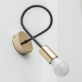 Wandlamp OXFORD 1xE27/15W/230V goud/zwart