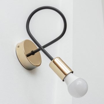 Wandlamp OXFORD 1xE27/15W/230V goud/zwart