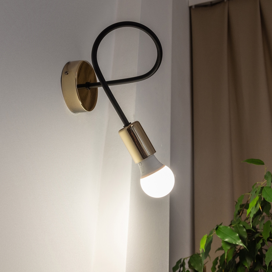 Wandlamp OXFORD 1xE27/15W/230V goud/zwart