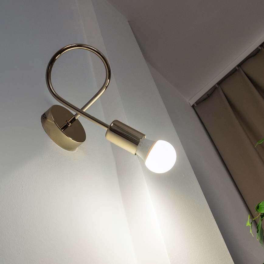 Wandlamp OXFORD 1xE27/15W/230V goudkleurig