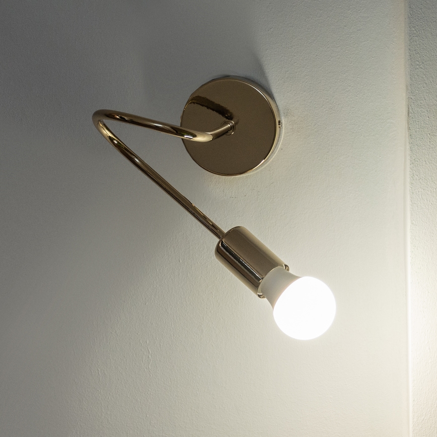 Wandlamp OXFORD 1xE27/15W/230V goudkleurig