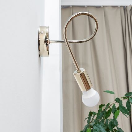 Wandlamp OXFORD 1xE27/15W/230V goudkleurig