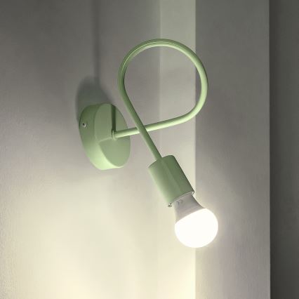 Wandlamp OXFORD 1xE27/15W/230V groen