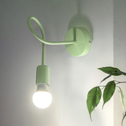 Wandlamp OXFORD 1xE27/15W/230V groen