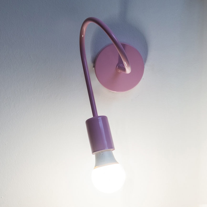 Wandlamp OXFORD 1xE27/15W/230V roze