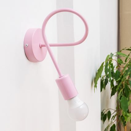 Wandlamp OXFORD 1xE27/15W/230V roze